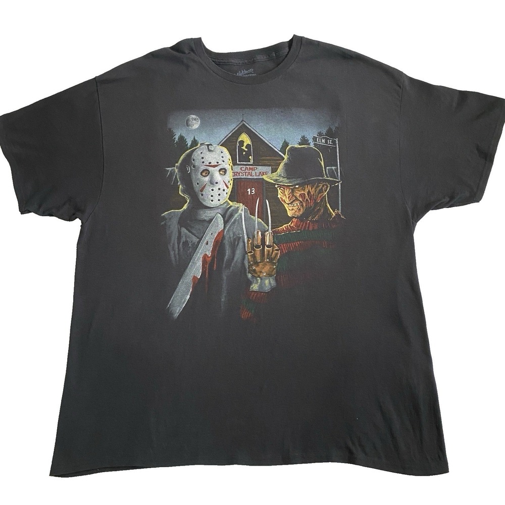 Jason Voorhees Freddy Krueger T-SHIRT Nightmare on Elm St Friday the 13th‎ 2XL